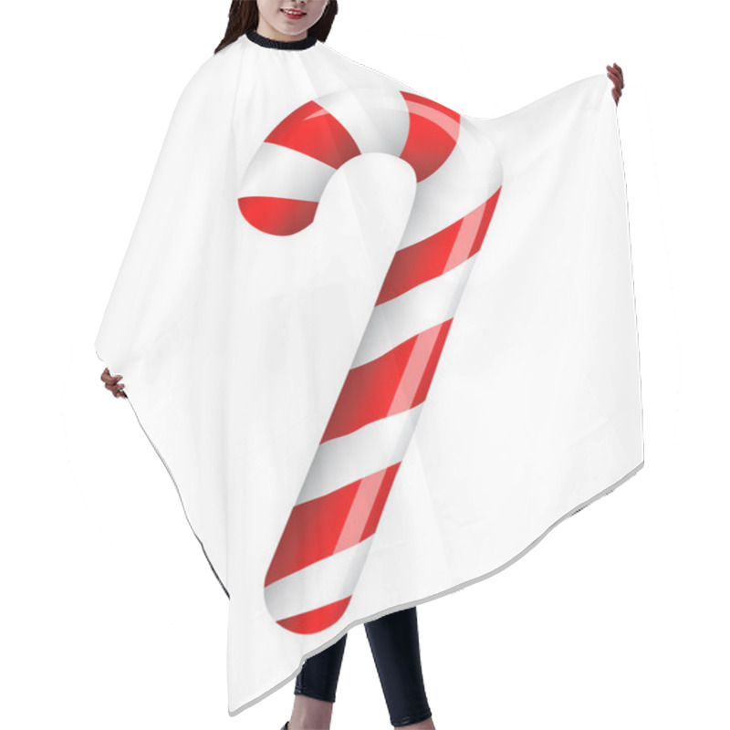 Personality  Candy Cane Hair Cutting Cape