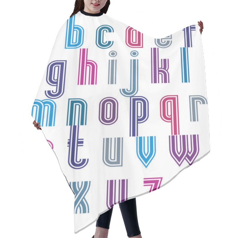 Personality  Retro Style Triple Stripes Font. Hair Cutting Cape