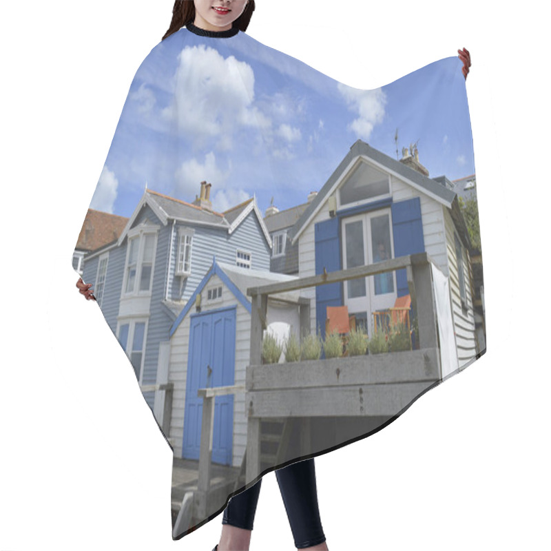 Personality  WHITSTABLE, UK-JULY 22: A Row Of Traditional Weather Boarded Houses Along Whitstable Sea Front. Whitstable Has Been Named As A Property Hot Spot In 2017.. July 22, 2017 Whitstable, Kent, UK. Hair Cutting Cape