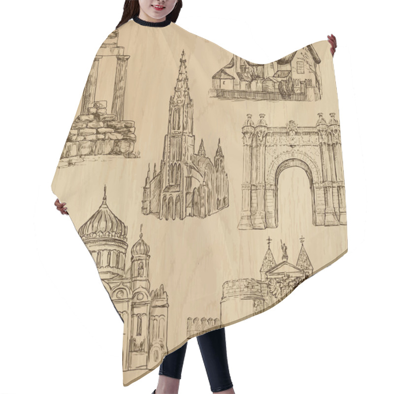 Personality  Architecture Hair Cutting Cape