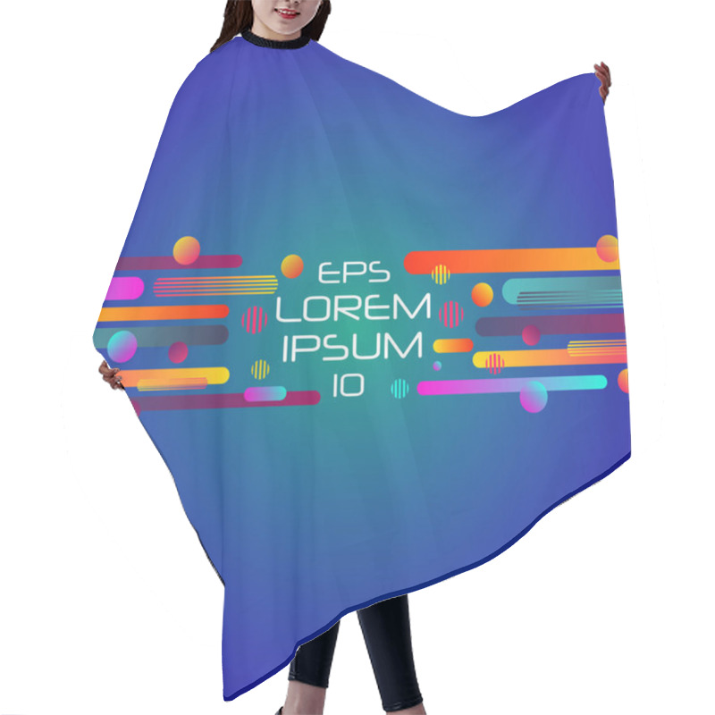 Personality  Abstract Retro Background Hair Cutting Cape