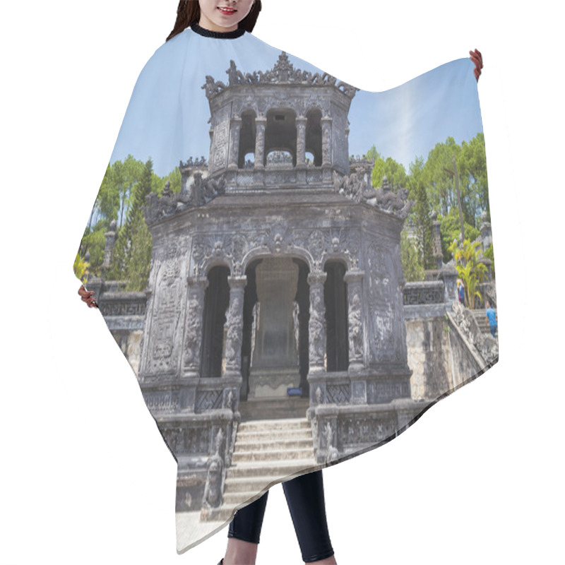 Personality  Shrine Pavilion  In Imperial Khai Dinh Tomb In Hue,  Vietnam Hair Cutting Cape