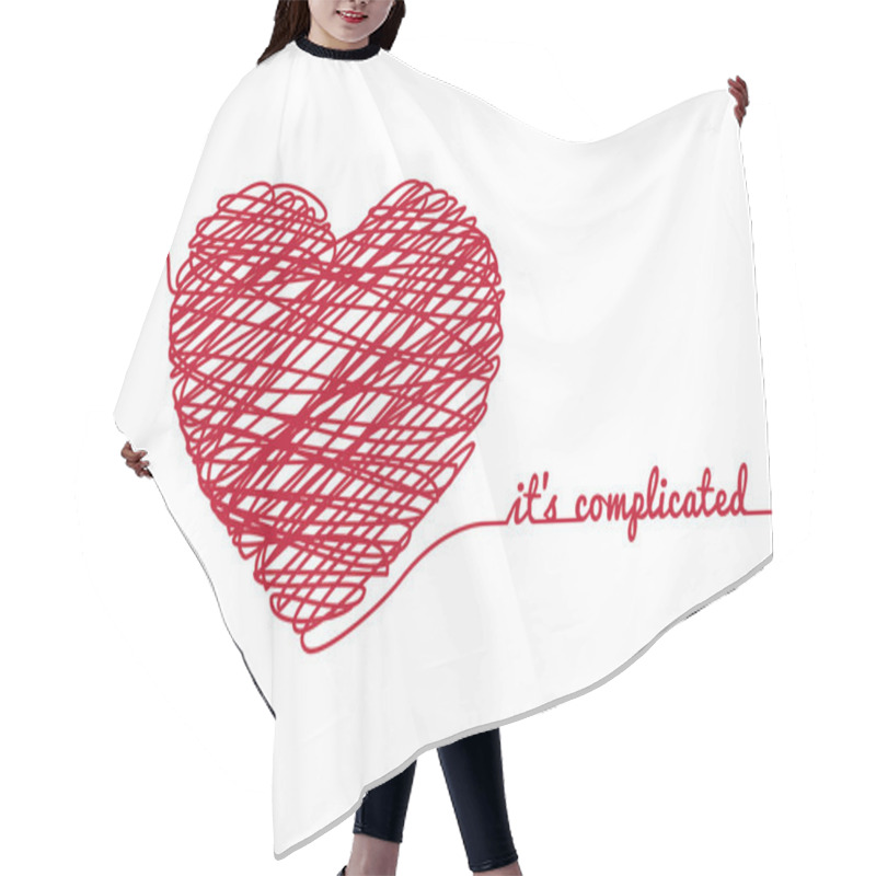 Personality  Chaos Heart, Vector Hair Cutting Cape