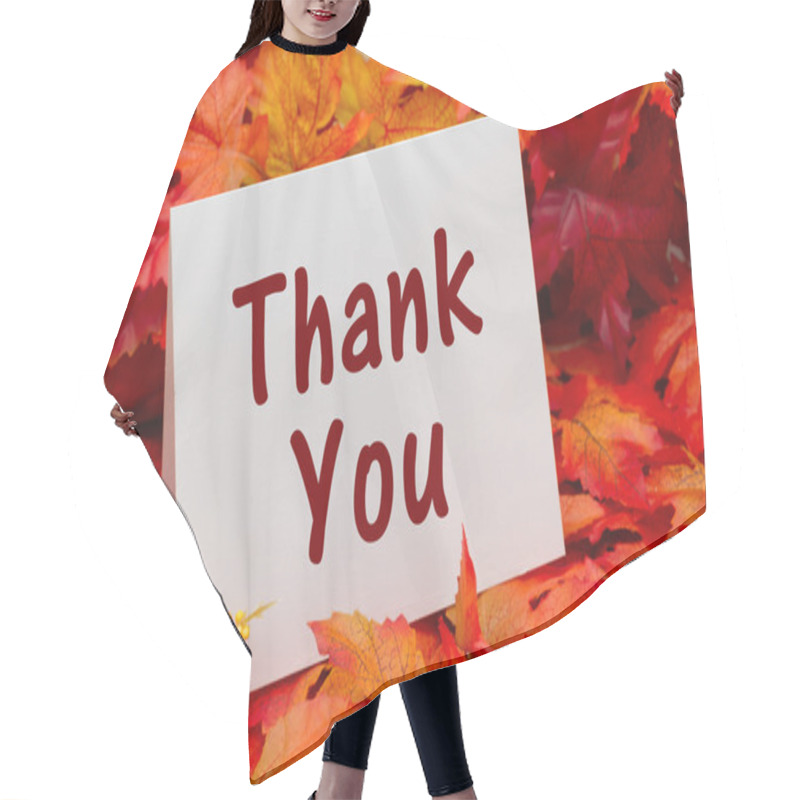 Personality  Thank You Message Hair Cutting Cape