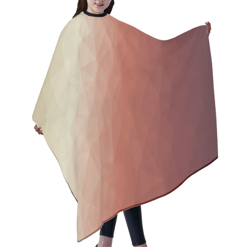 Personality  Abstract Geometric Background With Poly Pattern Hair Cutting Cape