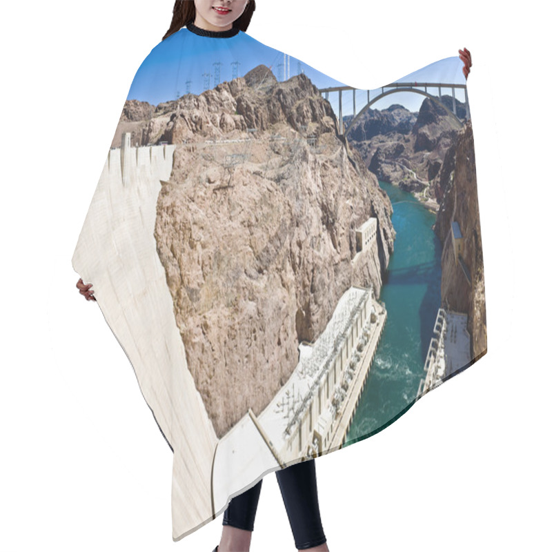 Personality  Hoover Dam Panorama Hair Cutting Cape