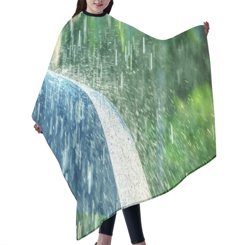 Personality  Summer Rain Storm Hair Cutting Cape