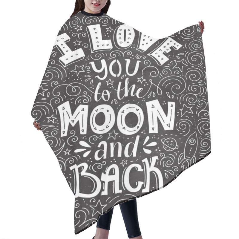 Personality  I Love You To The Moon And Back Hair Cutting Cape