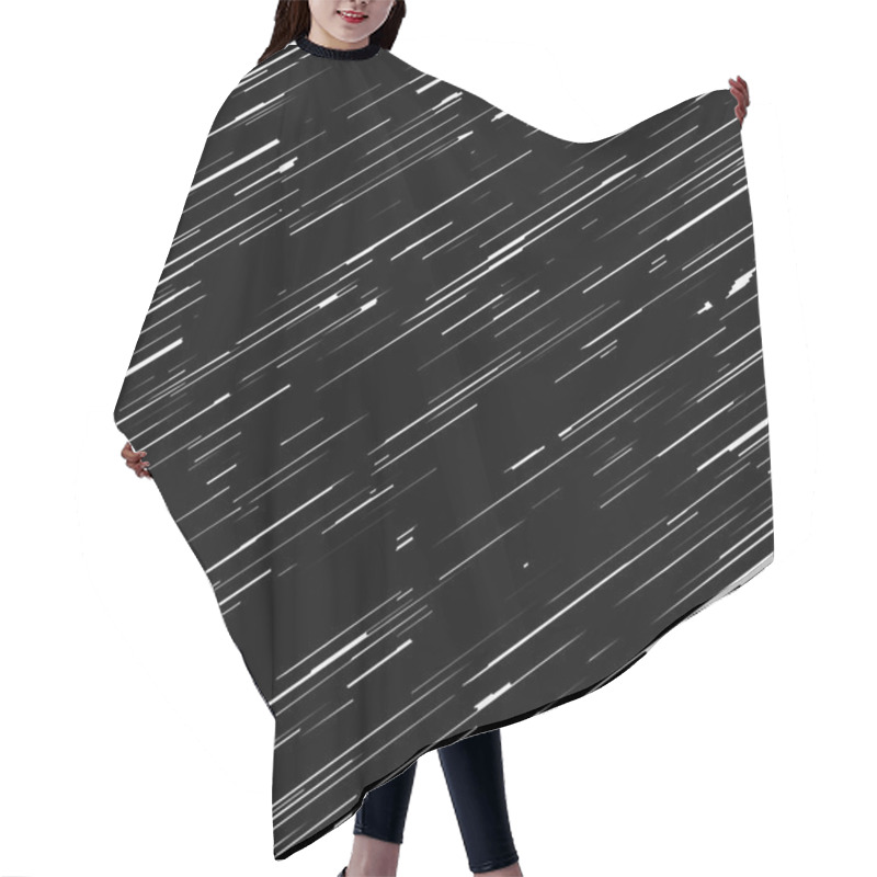 Personality  Black Side Hatch Hair Cutting Cape