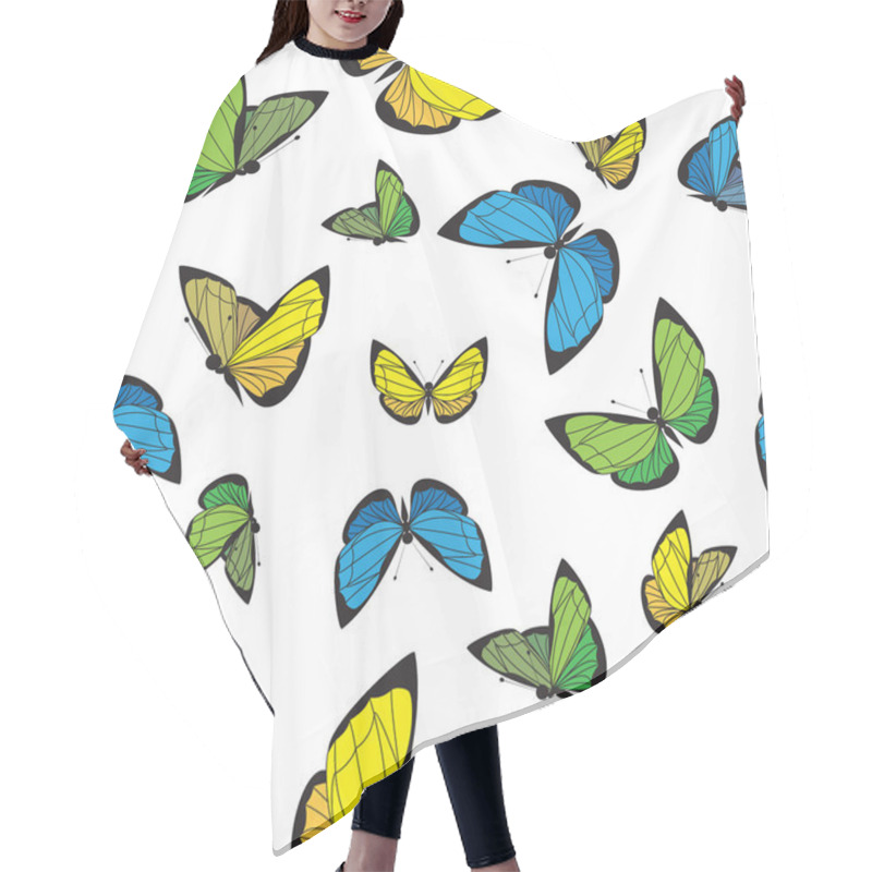 Personality  Butterfly, Pattern, Art, Summer, Texture Hair Cutting Cape