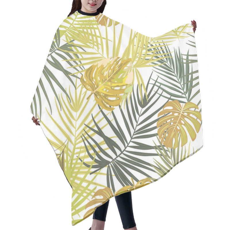 Personality  Tropical Vector Seamless Pattern Hair Cutting Cape