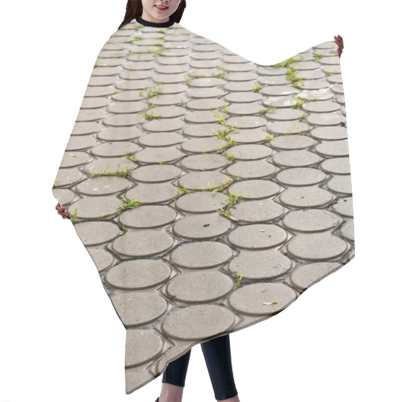 Personality  Tile Circle Hair Cutting Cape