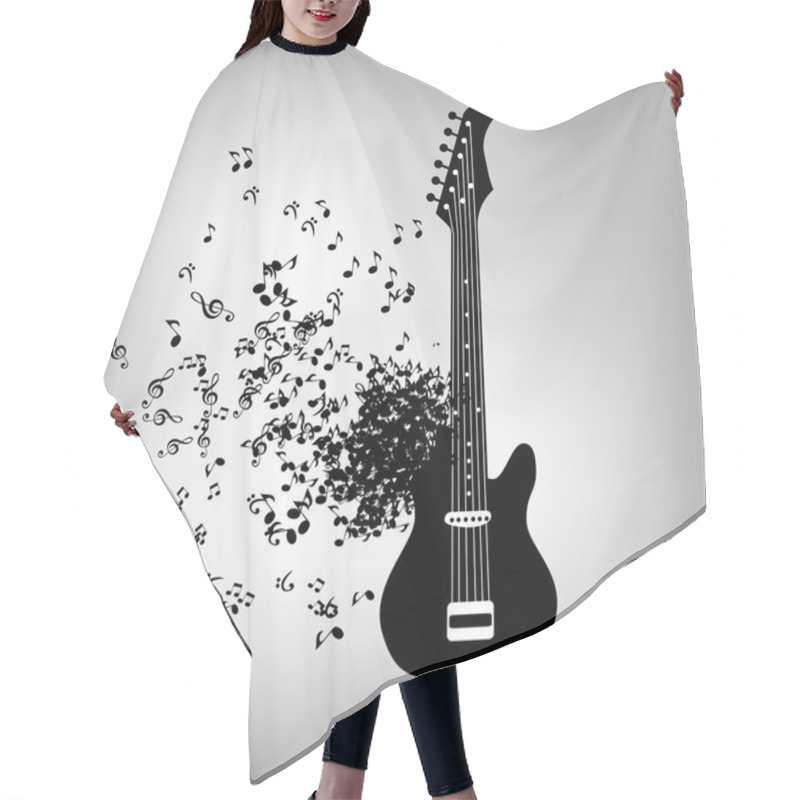 Personality  Abstract Music Background Hair Cutting Cape