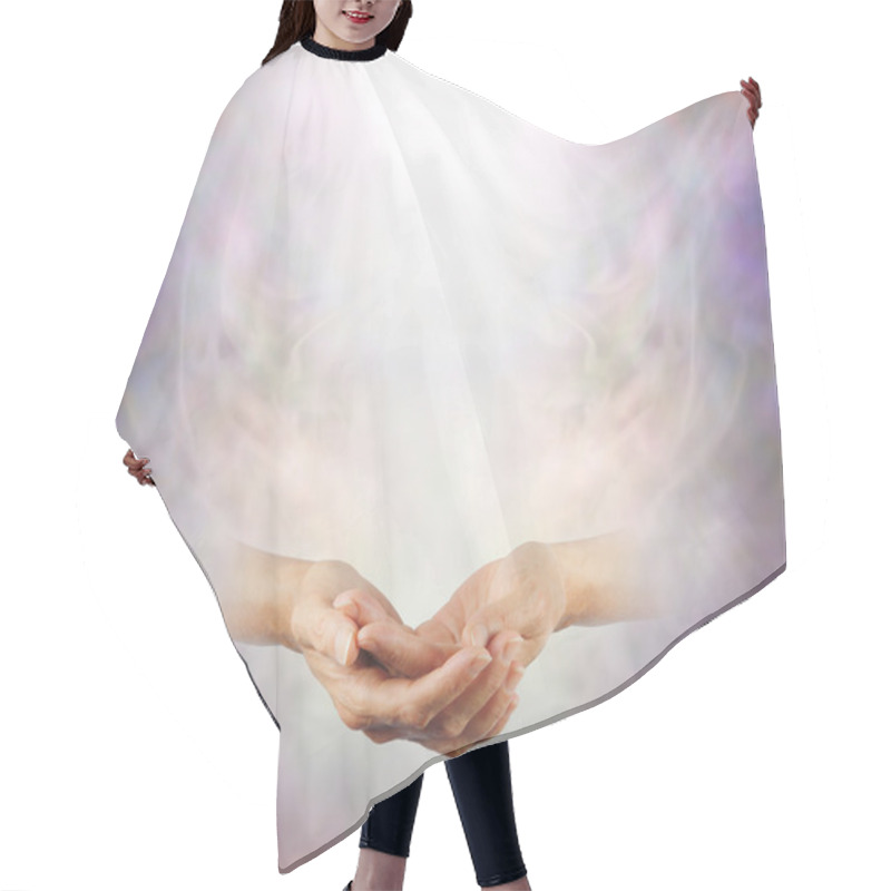 Personality  Hands Held In Peaceful Meditation Hair Cutting Cape