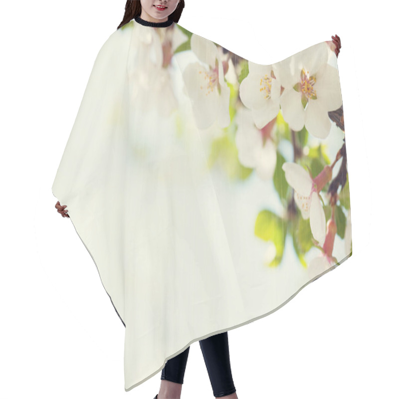 Personality  Cherry Tree Blossoms Hair Cutting Cape