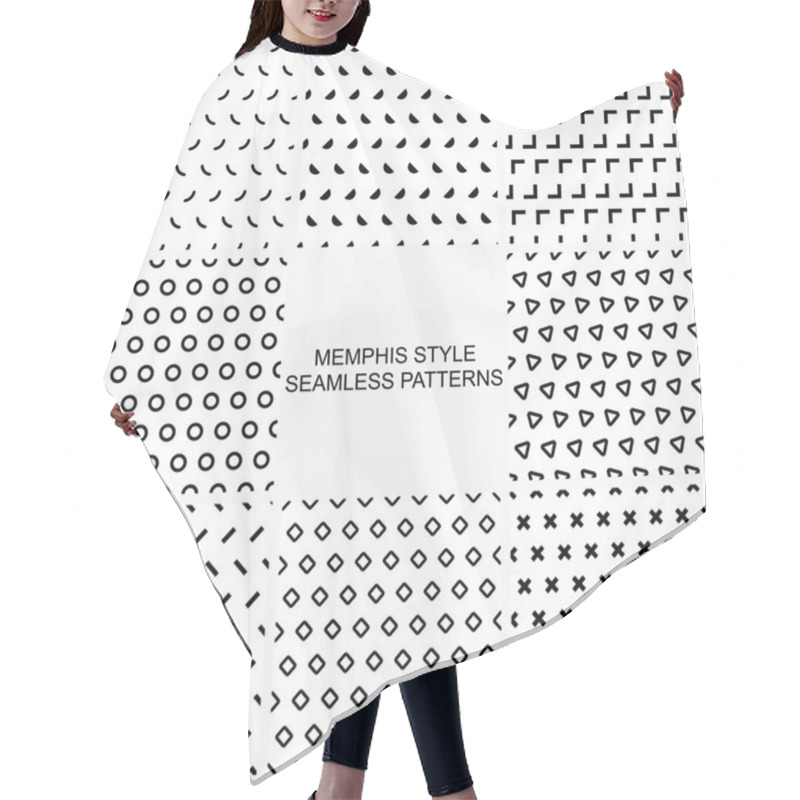 Personality  Collection Of Simple Seamless Geometric Patterns  Hair Cutting Cape