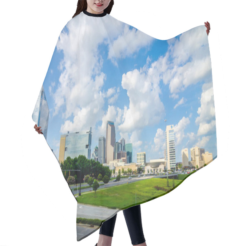 Personality  Skyline And City Streets Of Charlotte North Carolina Usa Hair Cutting Cape