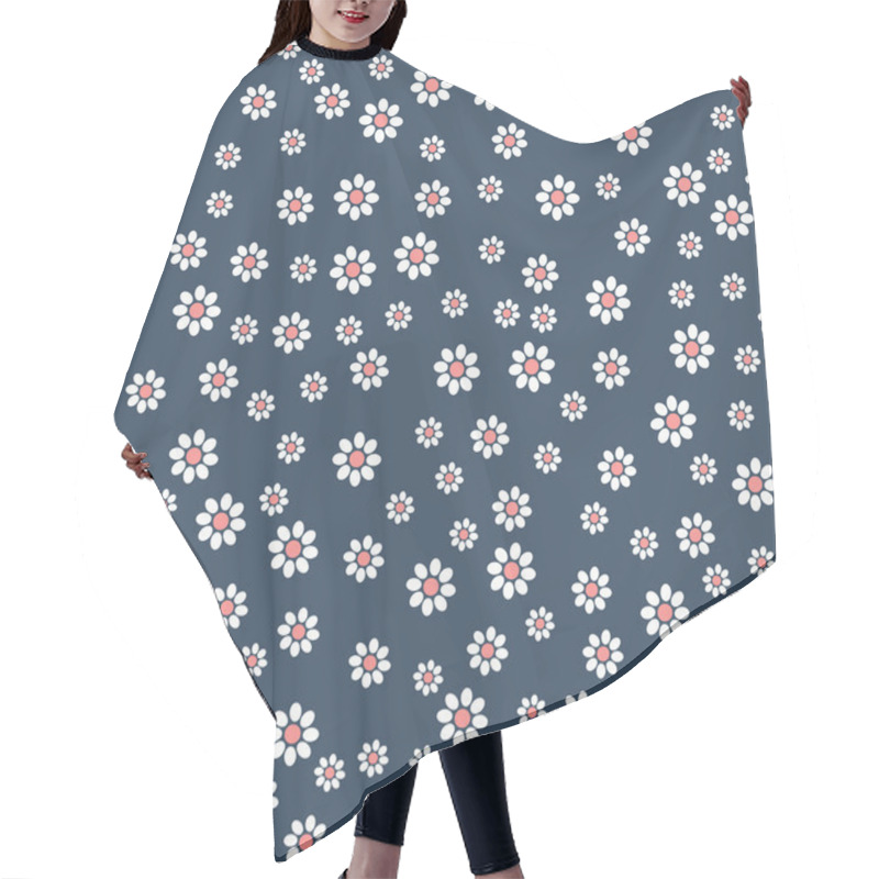 Personality  Seamless Pattern With Flowers Hair Cutting Cape