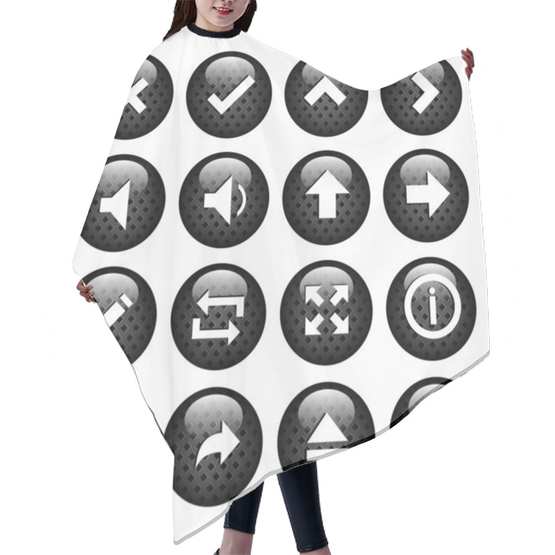 Personality  Set Icons For The Computer Hair Cutting Cape