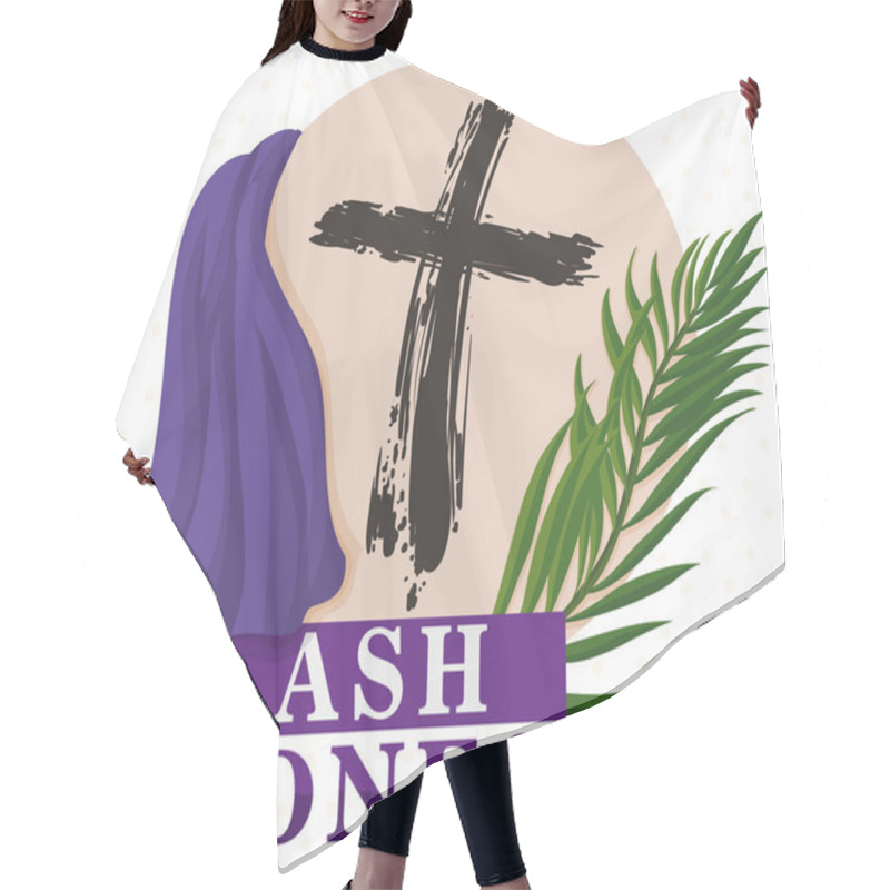 Personality  Traditional Ash Wednesday Elements To Commemorate This Holiday, Vector Illustration Hair Cutting Cape