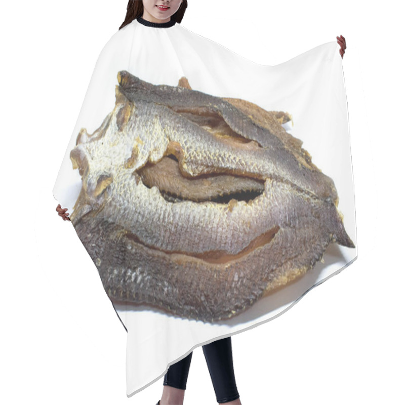 Personality  Dried Snakehead Fish On White Background - Vietnamese Food Hair Cutting Cape