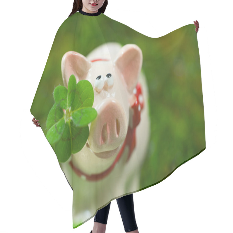 Personality  Lucky Charm Pig, Hair Cutting Cape