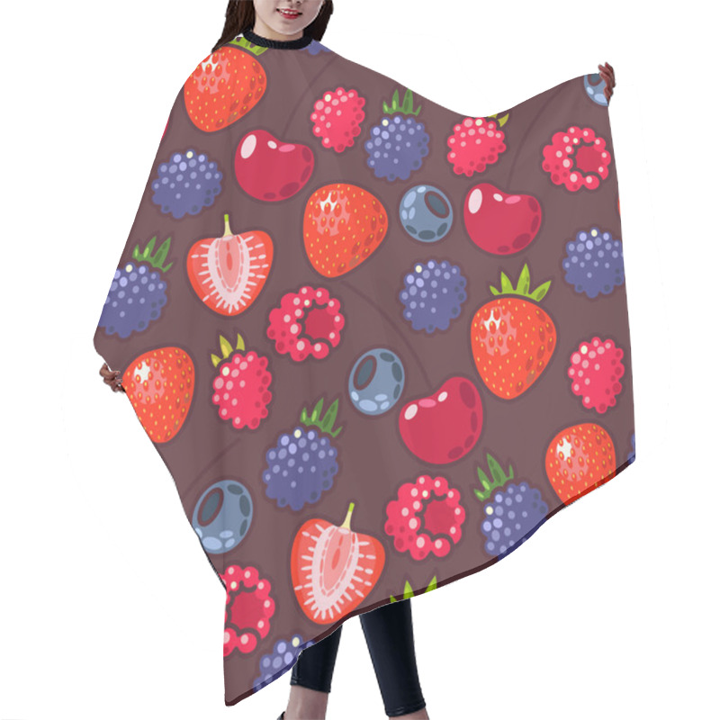 Personality  Seamless Berries Hair Cutting Cape