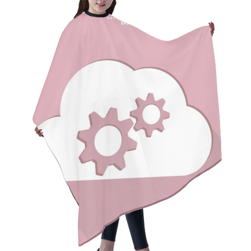 Personality  Cloud Application Settings Web Icon Hair Cutting Cape