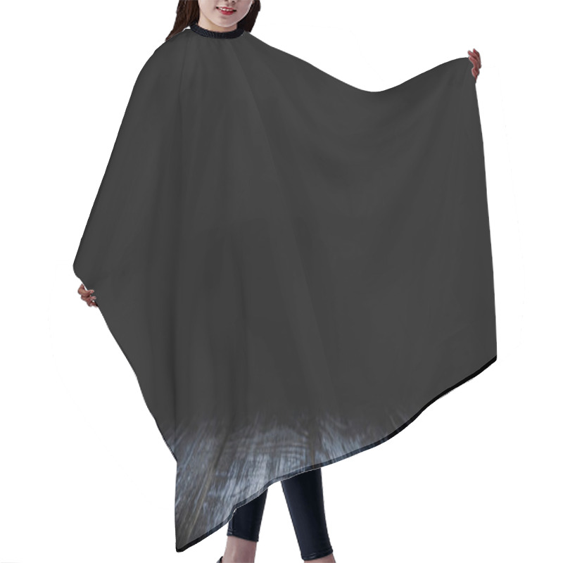 Personality  Dark Grey Grungy Wooden Background On Black Hair Cutting Cape