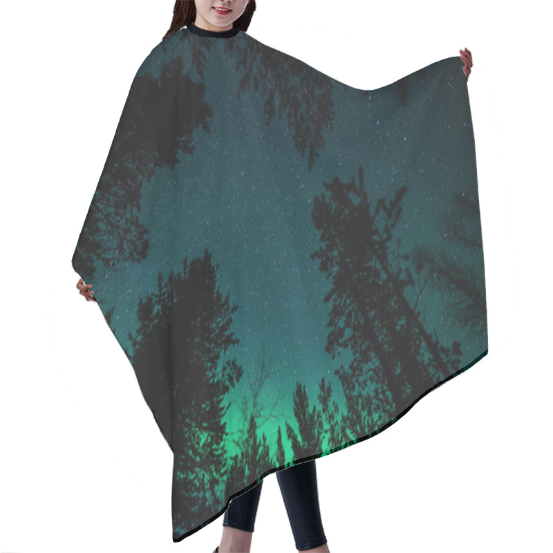 Personality  Northern Lights In Sweden (Aurora Borealis) Hair Cutting Cape