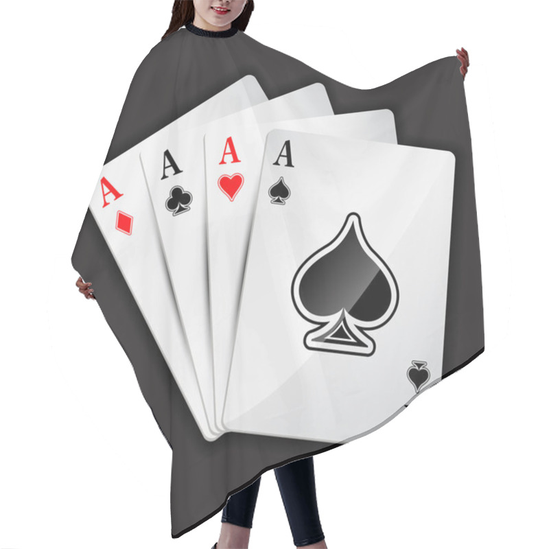 Personality  Playing Card Hair Cutting Cape