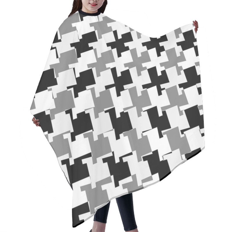 Personality  Seamless Geometric Background. Hair Cutting Cape