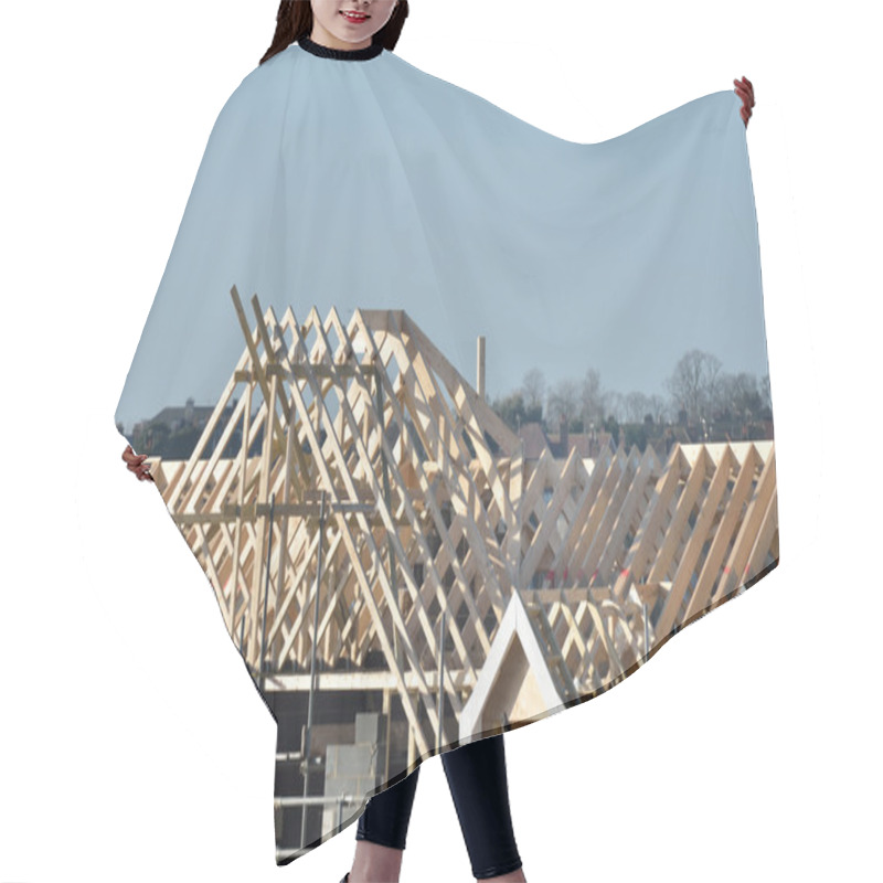 Personality  Large Roof Under Construction Hair Cutting Cape