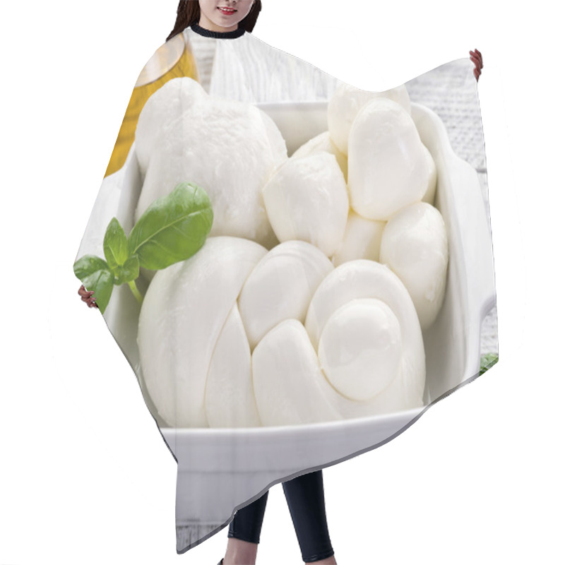 Personality  Vatiety of italian buffalo mozzarella-mix mozzarelle di bufala hair cutting cape