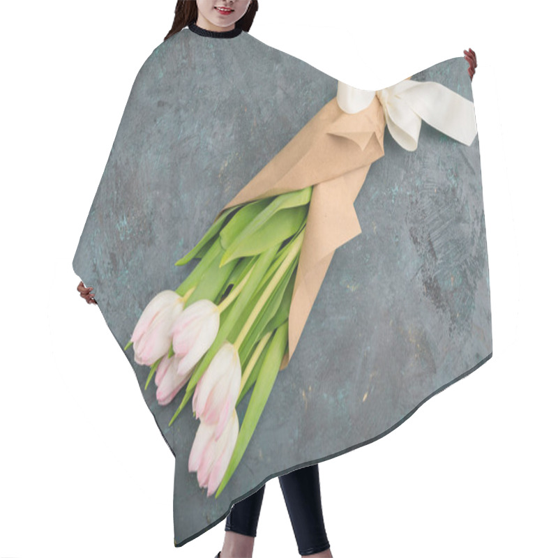 Personality  Beautiful Tender Tulips Hair Cutting Cape