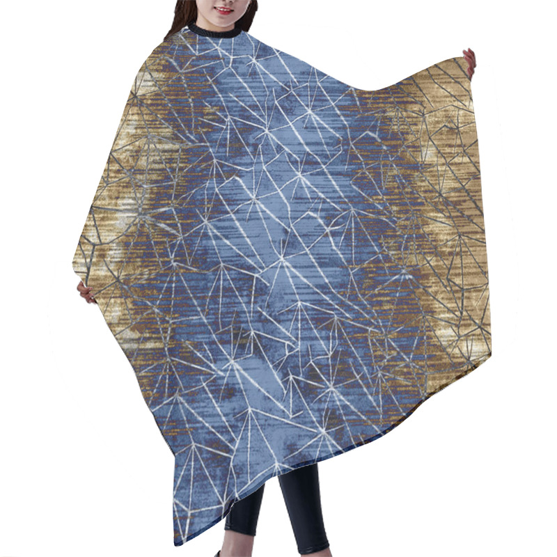 Personality  Geometry Modern Repeat Pattern With Textures Hair Cutting Cape