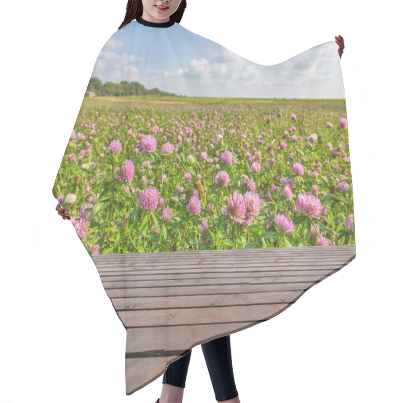 Personality  Pink Clover Flowers Hair Cutting Cape