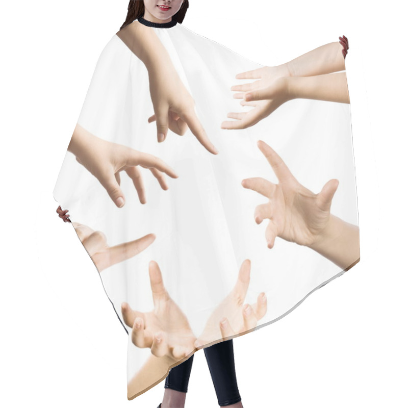 Personality  Hand Gestures Set Hair Cutting Cape