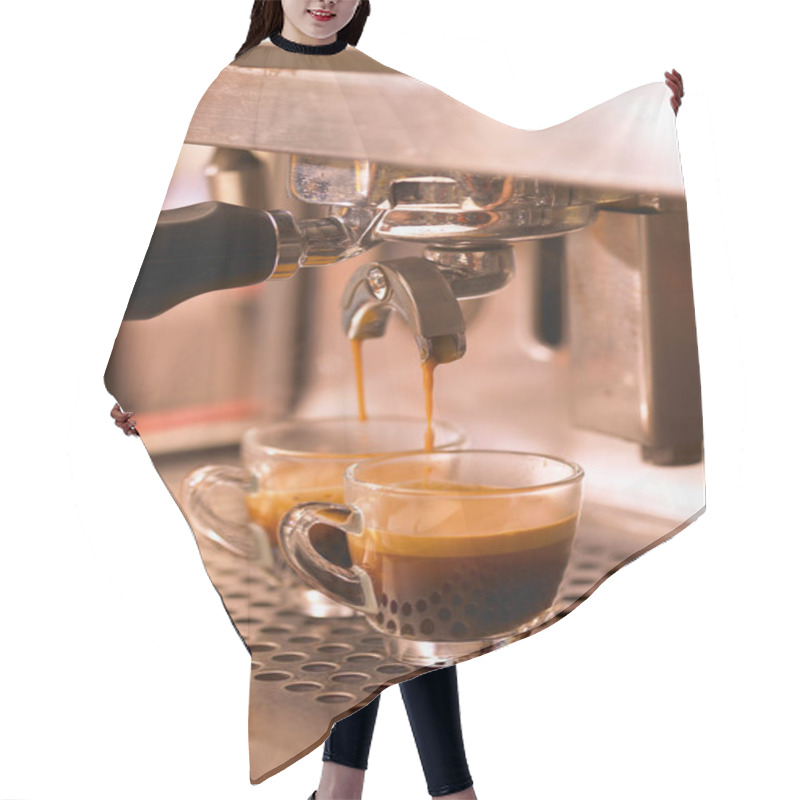 Personality  Coffee Machine Close Up  Hair Cutting Cape