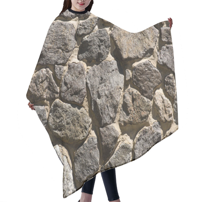 Personality  Full Frame Image Of Stone Wall Background  Hair Cutting Cape