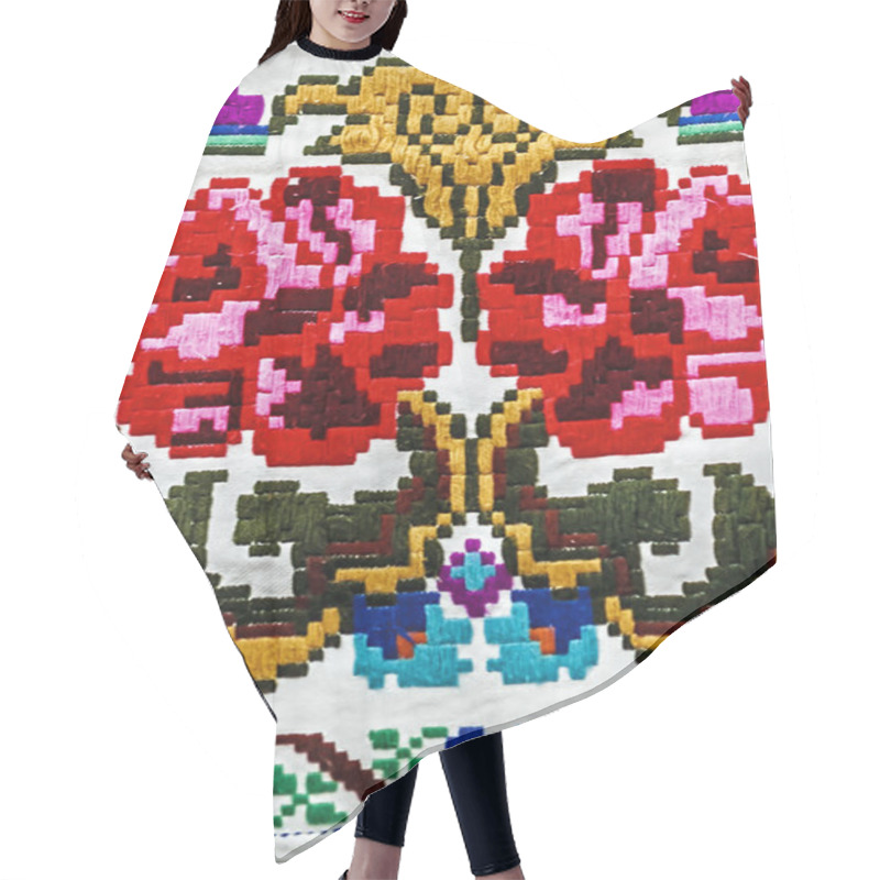 Personality  Materials And Embroidered Romanian Traditional Port Specific 14 Hair Cutting Cape