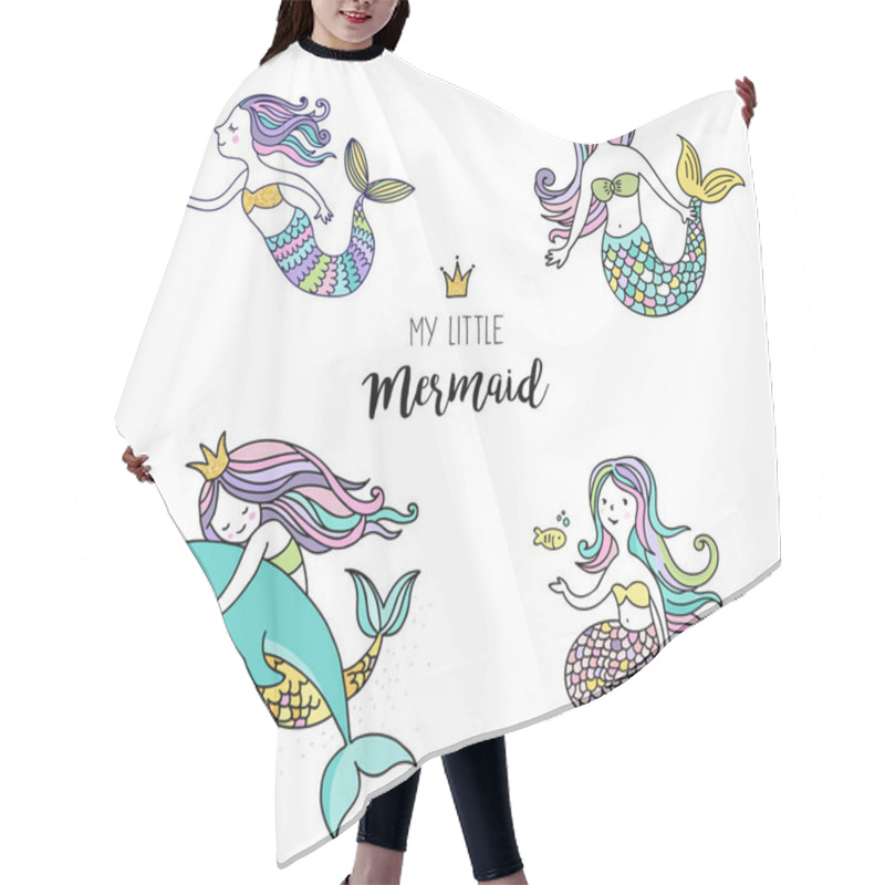 Personality  Under The Sea Elements Design Hair Cutting Cape