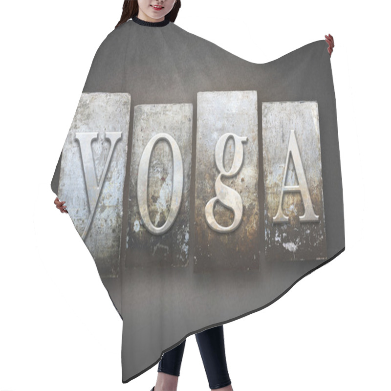 Personality  Yoga Letterpress Hair Cutting Cape