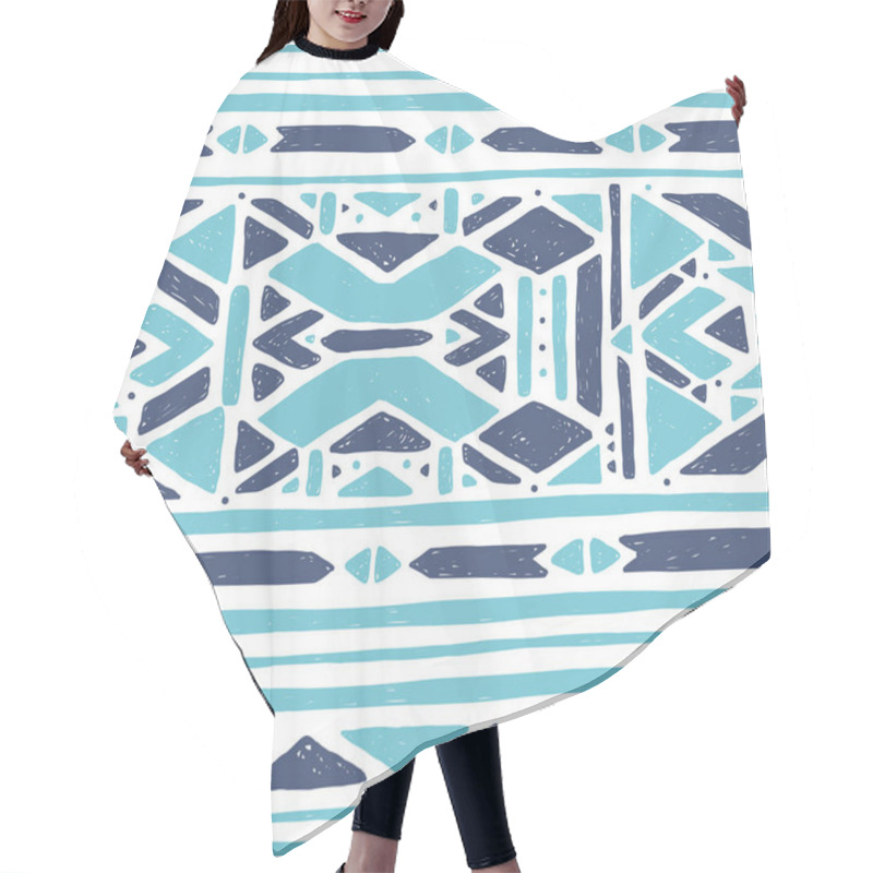 Personality  Ikat Ornament. Waves Tribal Pattern Hair Cutting Cape