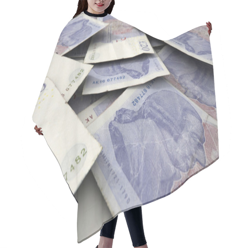 Personality  Scattered Banknote Pile Hair Cutting Cape