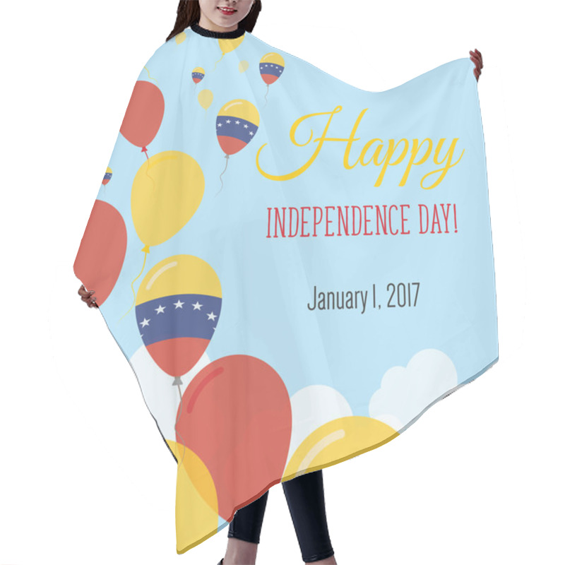 Personality  Independence Day Flat Greeting Card. Hair Cutting Cape