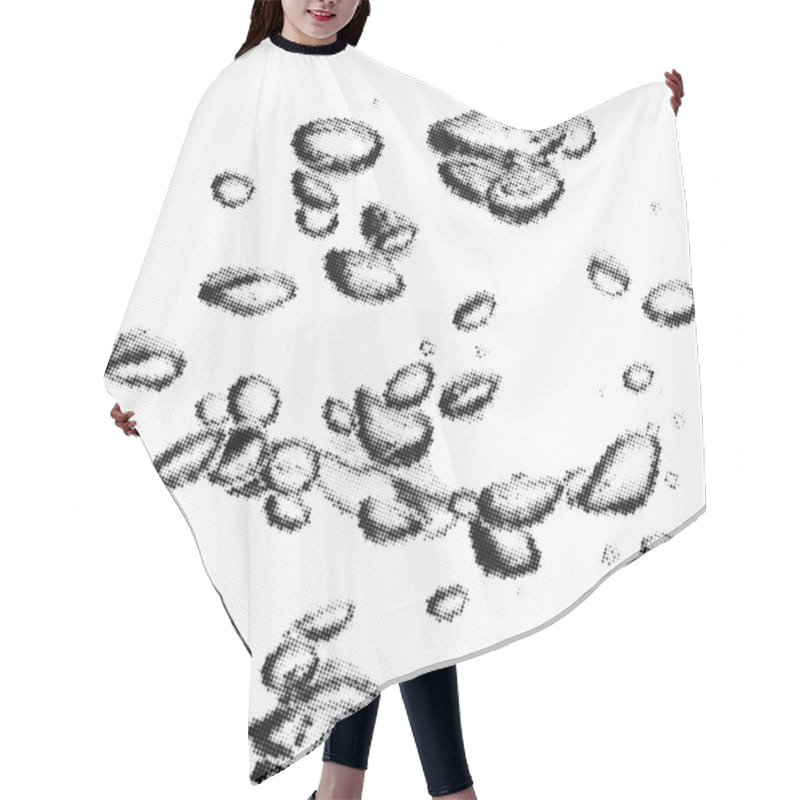 Personality  Fresh Water With Underwater Bubbles Texture Background Hair Cutting Cape