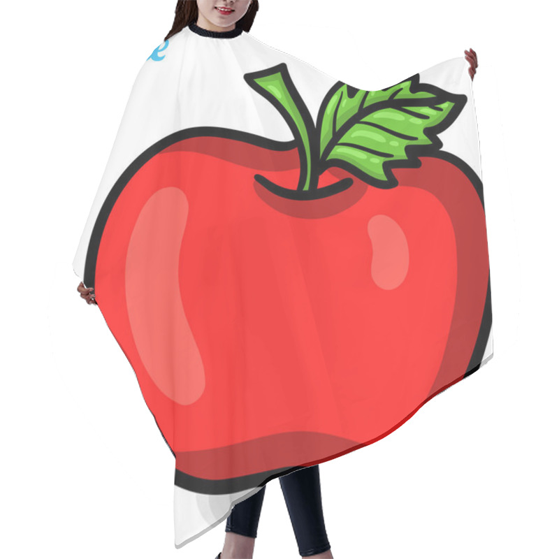 Personality  Apple, Fresh Fruits. Hair Cutting Cape