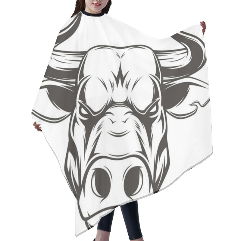 Personality  Ferocious Bull Head Hair Cutting Cape