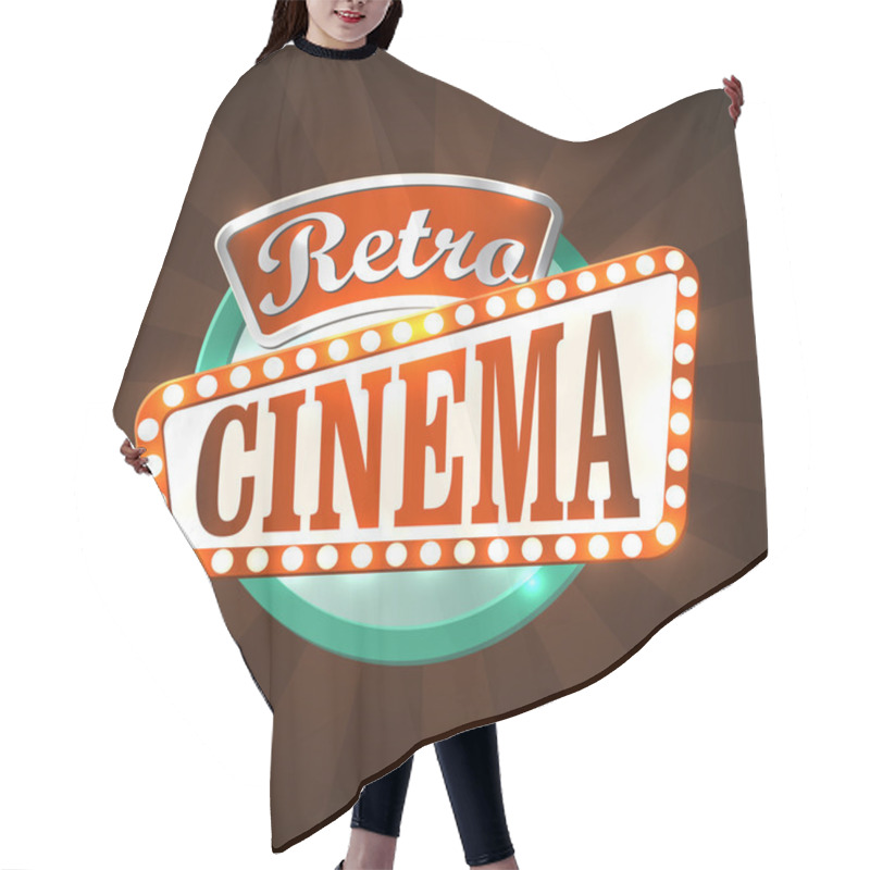 Personality  Retro Cinema Hair Cutting Cape